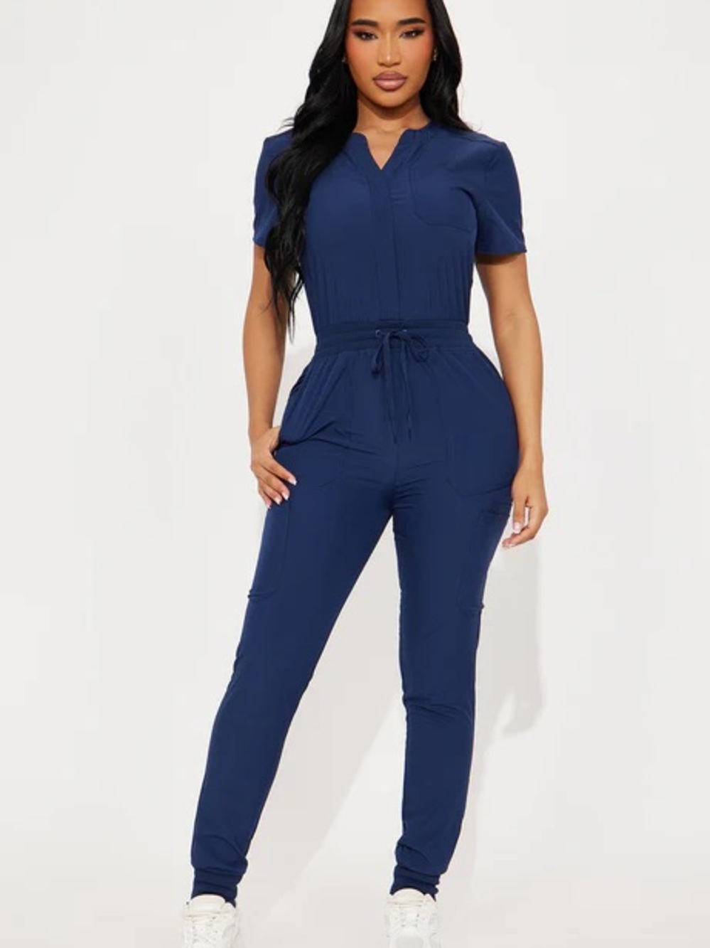 Navy Blue Stretch Scrub Uniform Jumpsuit NEW 🏷️